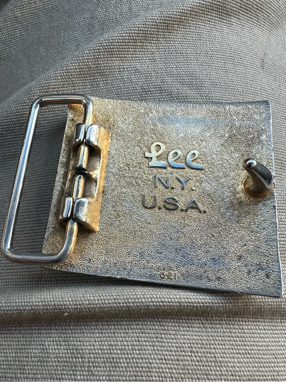 Vintage Lee last name belt buckle. USA